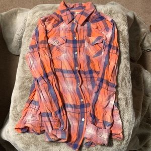 Mossimo plaid button up